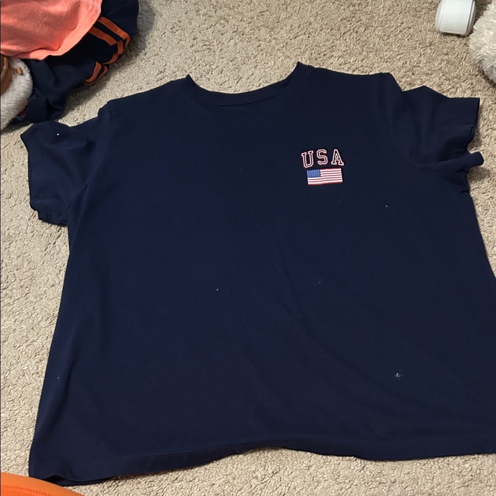Universal Thread Navy Blue USA Kids Tee